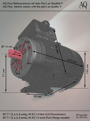 B14 kl Flanschmotor