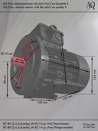 B14 gr Flanschmotor