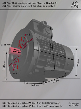 B14 gr Flanschmotor