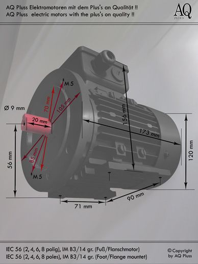 B5 Flanschmotor