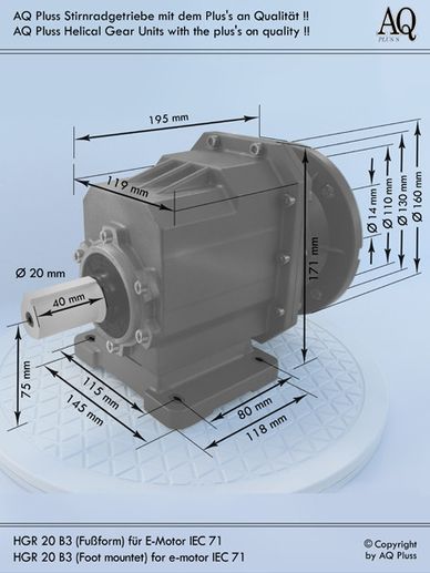 B3/5 Fuß/Flansch-Motor