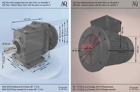 B14 gr Flanschmotor