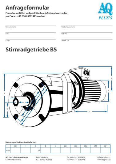 B3/14 kl Fuß/Flansch-Motor