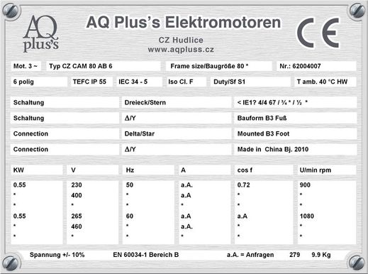 Elektromotor B14 gr Flanschmotor, Klarbild ohne Maßpfeile und ohne Maßzahlen, IEC 56 bis 132 ( genormt nur bis IEC 112M )