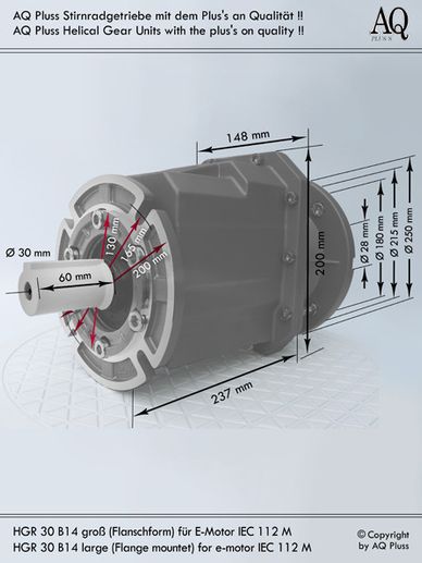 0,37 KW, 4 polig, B3 Fußmotor, OHNE  (OHNE !!) Anlaufkondensator, nur mit Betriebskondensator, Leichtanzug.